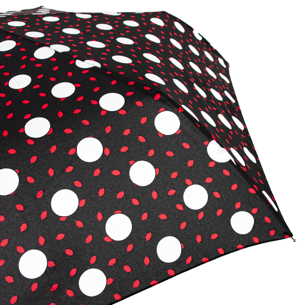 Женский дизайнерский зонт Lulu Guinness by Fulton Minilite-2 L869 Polka Lips (Горошек)
