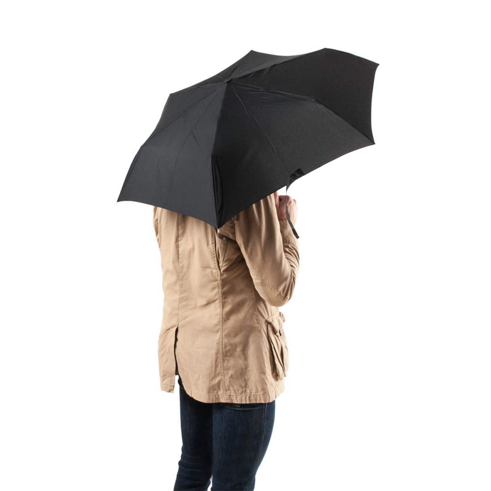 Зонт унисекс Fulton Miniflat-1 - L339 - Black (Черный)