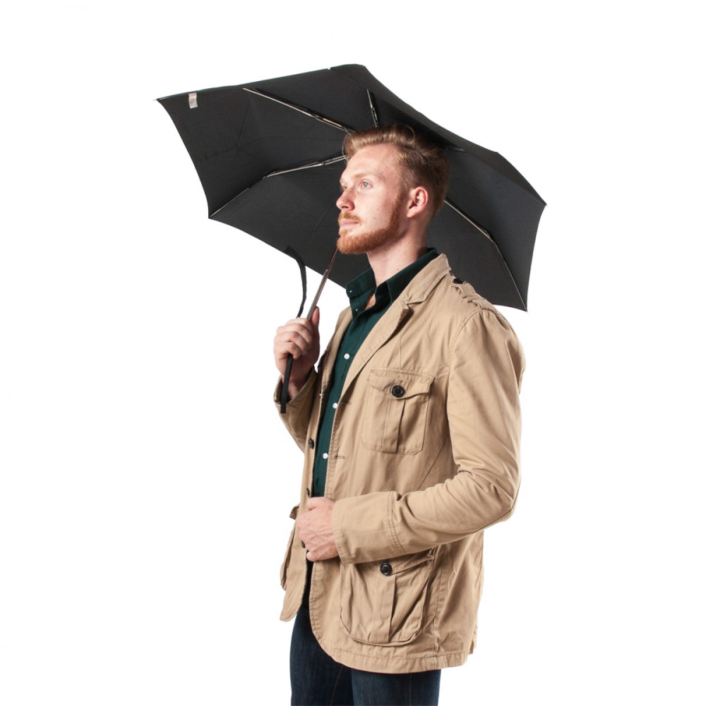 Зонт унисекс Fulton Miniflat-1 - L339 - Black (Черный)
