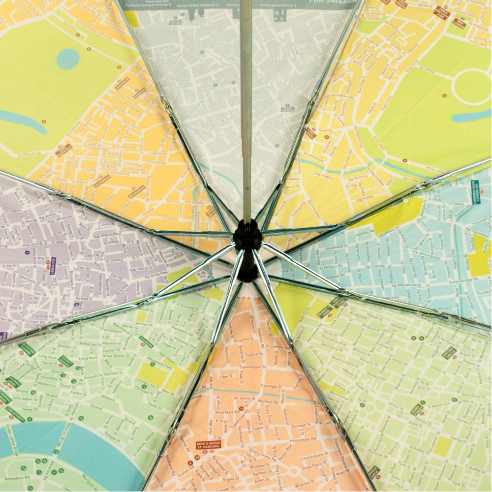 Женский зонт Fulton Brollymap - L761 - London Map (Карта Лондона)