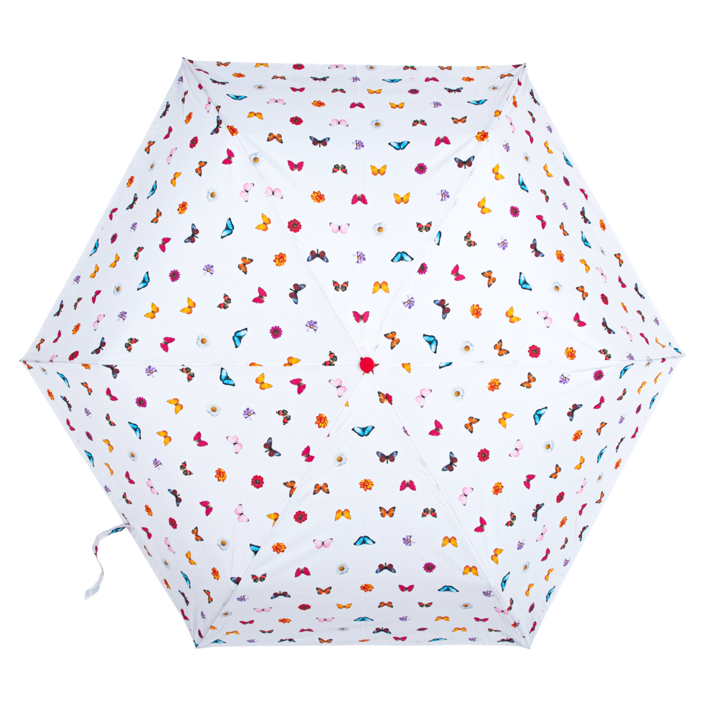 Зонт женский Fulton L553-040997 Superslim-2 Butterflies & Flowers (Бабочки и цветы)