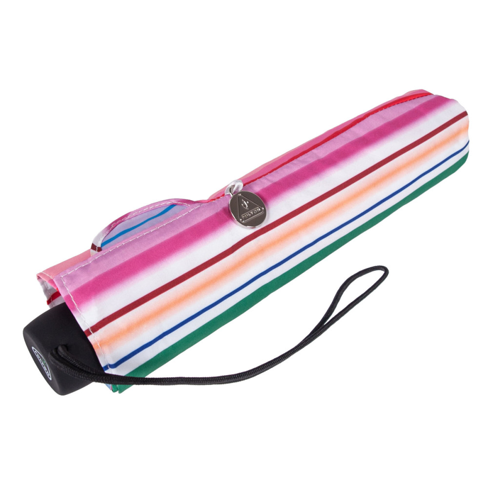 Зонт женский Fulton L902 Superslim-2 Funky Stripe (Разноцветные полоски)
