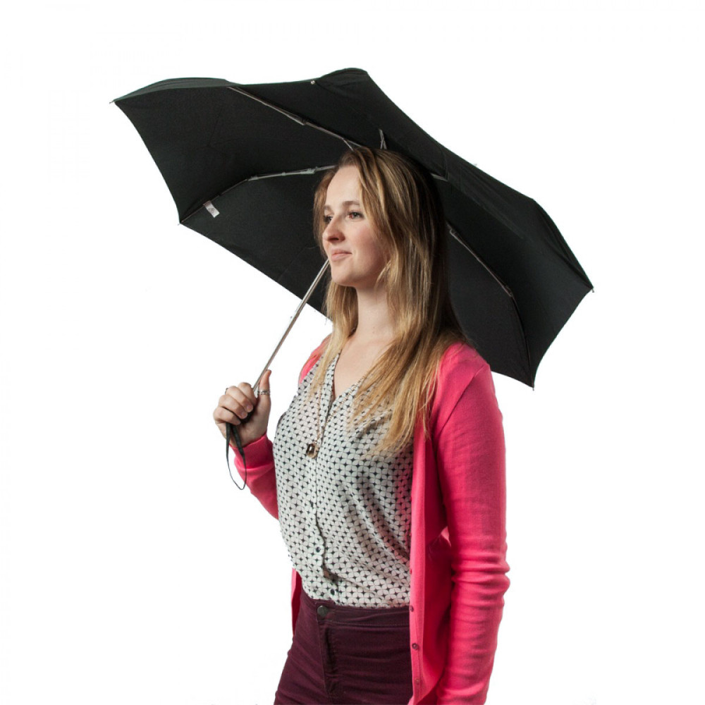 Зонт унисекс Fulton Ultralite-1 - L349 - Black (Черный)