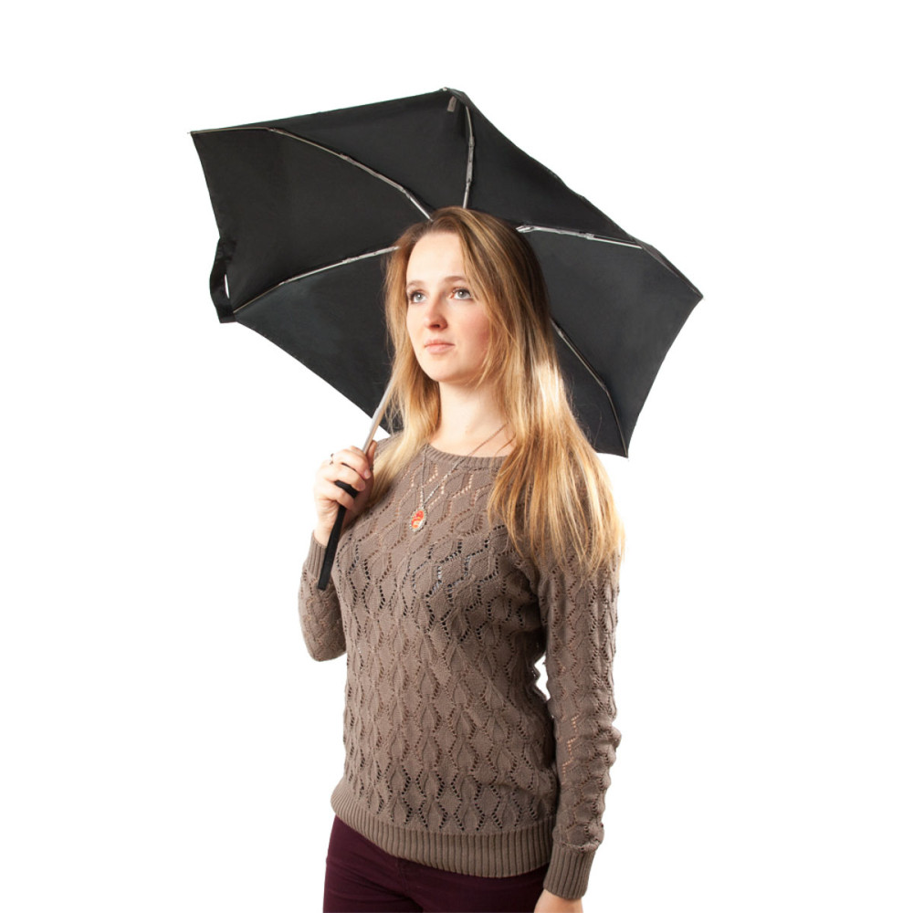 Женский зонт Fulton Tiny-1 - L500 - Black (Черный)