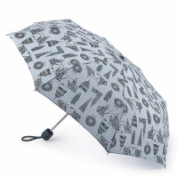 Жіноча механічна парасолька Fulton Stowaway-24 G701 London Landmarks (Визначні пам'ятки Лондона)