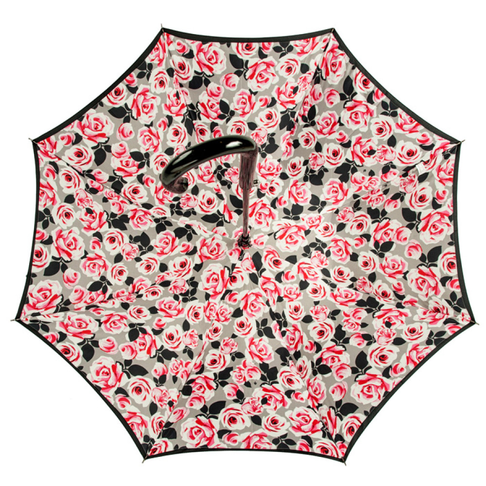 Женский зонт-трость Fulton Bloomsbury-2 L754 - Painted Roses - (Рисованные розы)