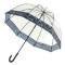 Жіноча прозора парасолька Fulton Birdcage-2 Luxe L866 - Luminous Floral (Квіти, що світяться)