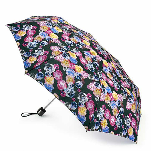 Женский компактный зонт Fulton Minilite-2 L354 Neon Garden (Неоновые Цветы)