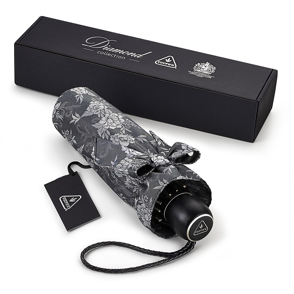 Женский механический зонт Fulton Diamond L852 Marquise Jacquard Floral (Маркиза)